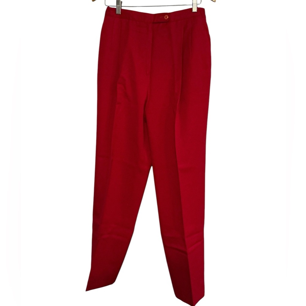 Alex NY 100% wood Red Pants size 14 women‎
